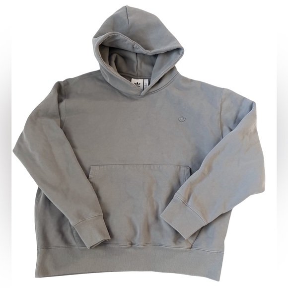 Adidas Adicolor Contempo treefoil Hoody minimalist hoodie grey mens extra large - Picture 2 of 3